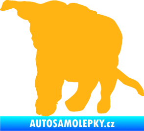 Samolepka Štěňátko 003 levá světle oranžová