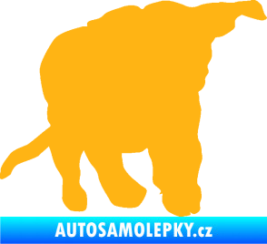 Samolepka Štěňátko 003 pravá světle oranžová
