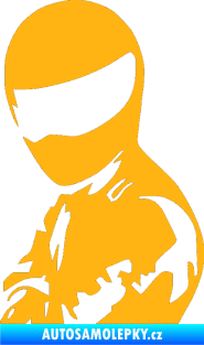 Samolepka Stig levá světle oranžová