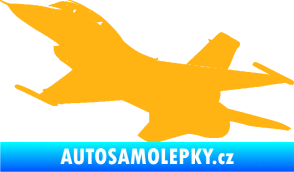 Samolepka Stíhací letoun 004 levá světle oranžová