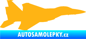 Samolepka Stíhací letoun 006 pravá světle oranžová