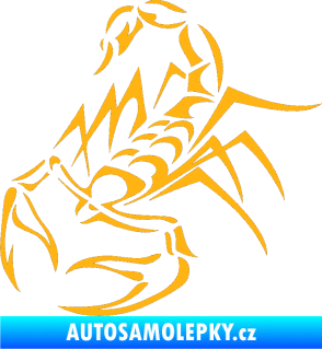 Samolepka Štír 017 levá světle oranžová