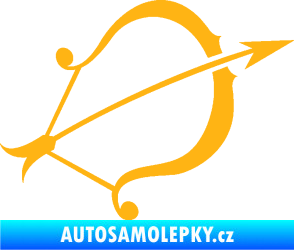 Samolepka Střelec 002 pravá světle oranžová