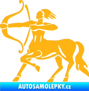 Samolepka Střelec 005 levá světle oranžová