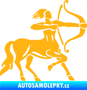 Samolepka Střelec 005 pravá světle oranžová