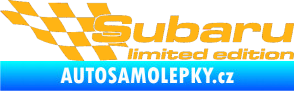 Samolepka Subaru limited edition levá světle oranžová