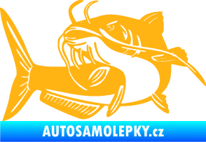 Samolepka Sumec 001 levá světle oranžová