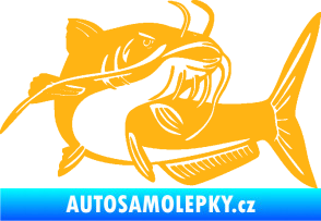 Samolepka Sumec 001 pravá světle oranžová