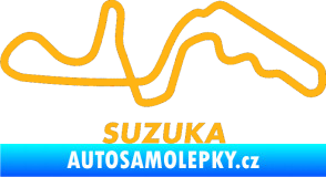 Samolepka Okruh Suzuka světle oranžová