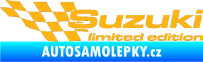 Samolepka Suzuki limited edition levá světle oranžová