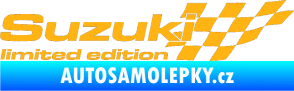 Samolepka Suzuki limited edition pravá světle oranžová