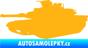 Samolepka Tank 002 levá M1 Abrams světle oranžová