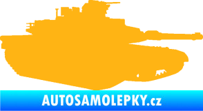 Samolepka Tank 002 pravá M1 Abrams světle oranžová