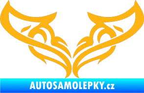 Samolepka Tetování 063 světle oranžová