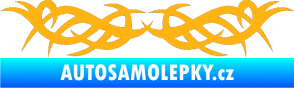 Samolepka Tetování 109 světle oranžová