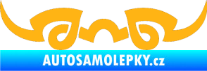 Samolepka Tetování 127 světle oranžová