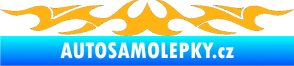 Samolepka Tetování 131 světle oranžová