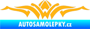 Samolepka Tetování 140 světle oranžová