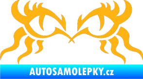 Samolepka Tetování 183 oči světle oranžová