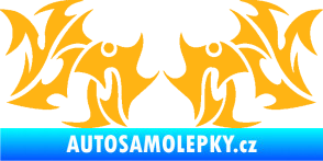 Samolepka Tetování 194 světle oranžová