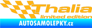 Samolepka Thalia limited edition levá světle oranžová