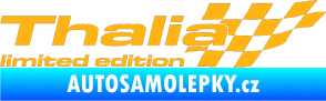 Samolepka Thalia limited edition pravá světle oranžová