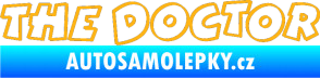 Samolepka The Doctor obrys světle oranžová