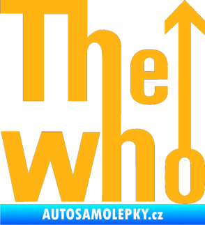 Samolepka The Who světle oranžová