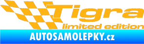 Samolepka Tigra limited edition levá světle oranžová