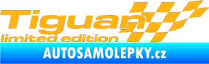 Samolepka Tiguan limited edition pravá světle oranžová