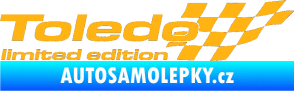 Samolepka Toledo limited edition pravá světle oranžová