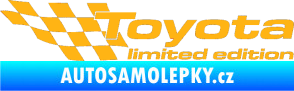 Samolepka Toyota limited edition levá světle oranžová