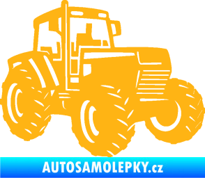 Samolepka Traktor 002 pravá Zetor světle oranžová