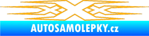 Samolepka Triple x světle oranžová