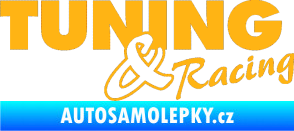 Samolepka Tuning racing 001 světle oranžová