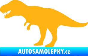 Samolepka Tyrannosaurus Rex 001 levá světle oranžová