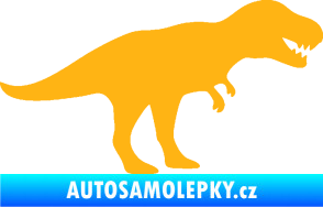 Samolepka Tyrannosaurus Rex 001 pravá světle oranžová