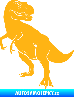 Samolepka Tyrannosaurus Rex 004 levá světle oranžová