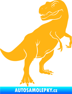 Samolepka Tyrannosaurus Rex 004 pravá světle oranžová