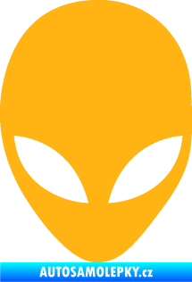 Samolepka UFO 002 světle oranžová