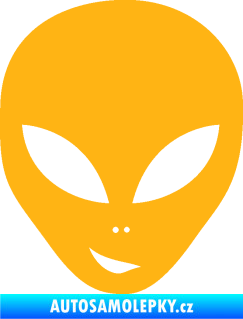Samolepka UFO 003 levá světle oranžová