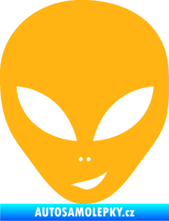Samolepka UFO 003 pravá světle oranžová