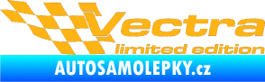 Samolepka Vectra limited edition levá světle oranžová