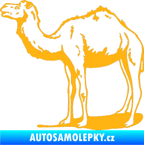 Samolepka Velbloud 001 levá světle oranžová