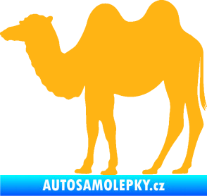 Samolepka Velbloud 003 levá světle oranžová