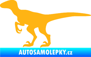 Samolepka Velociraptor 001 levá světle oranžová