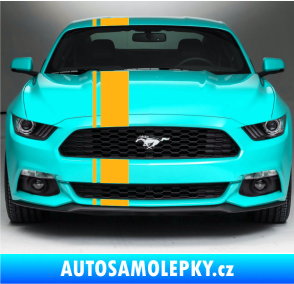 Samolepka Viper pruhy 2 cm + 15 cm světle oranžová