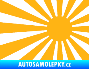 Samolepka Vlajka Japonsko 002 pravá JDM světle oranžová