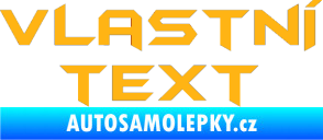 Samolepka Vlastní text - Batman světle oranžová