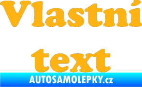 Samolepka Vlastní text - Cooper Black světle oranžová